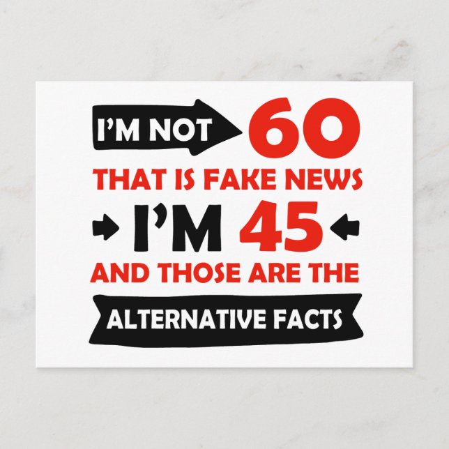 60th year old birthday gifts postcard (Front)