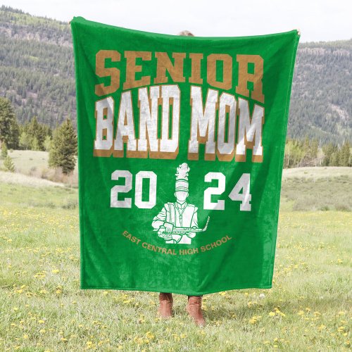 60x80 School Band Senior Mom Stadium Fleece Blanket