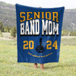 60x80 School Band Senior Mom Stadium Fleece Blanket at Zazzle