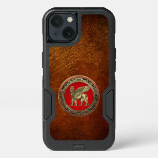 [610] Assyrian Winged Lion - Gold Lamassu iPhone 13 Case