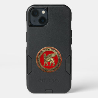 [610] Assyrian Winged Lion - Gold Lamassu iPhone 13 Case
