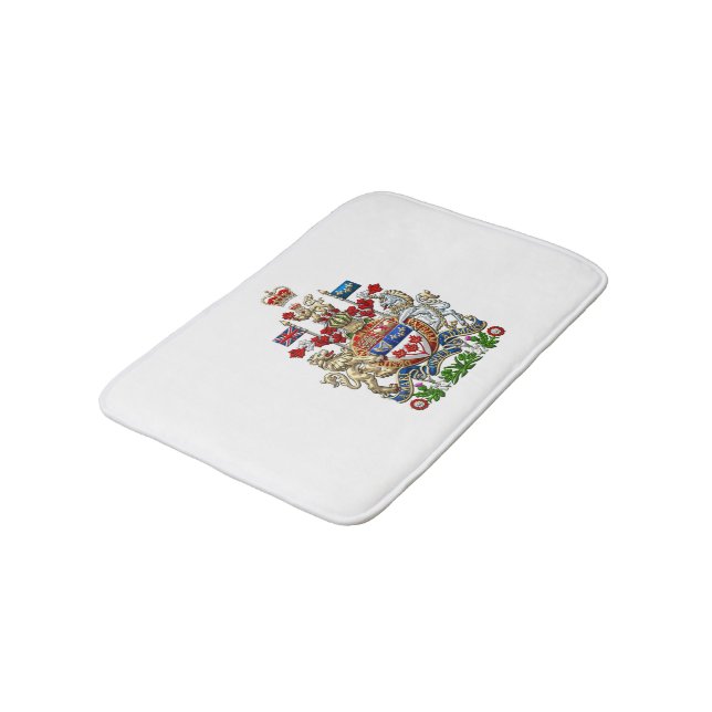 [610] Canada Coat of Arms [3D] Bathroom Mat (Angled)