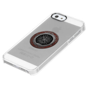 [610] Vegvisir - Viking Silver Magic Runic Compass Clear iPhone SE/5/5s Case