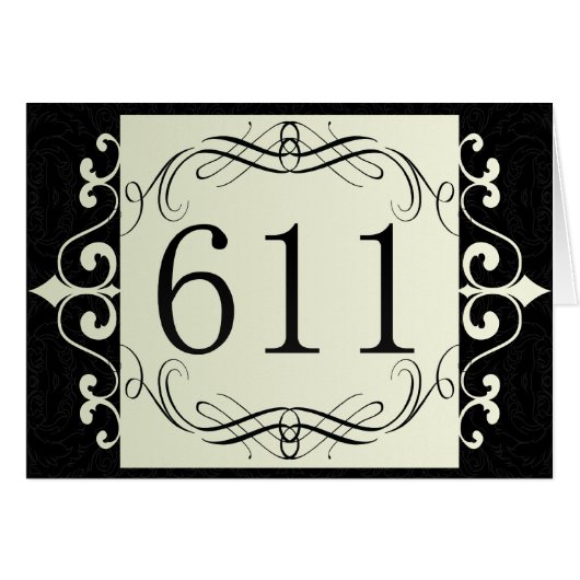 611 Area Code Cards (Front Horizontal)