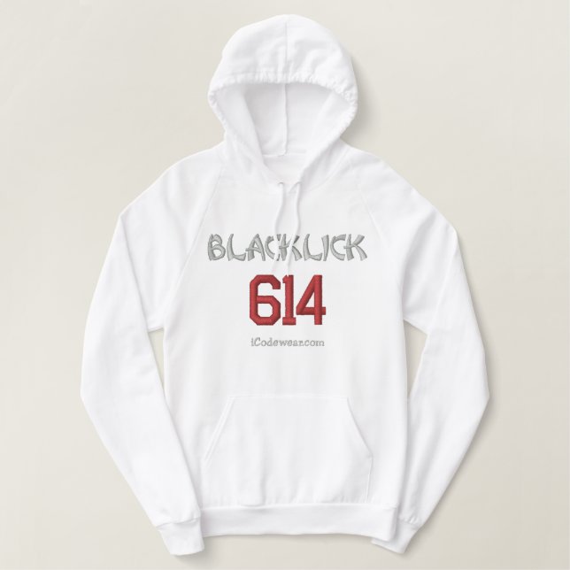 614 Blacklick Embroidered Hoodie (Design Front)