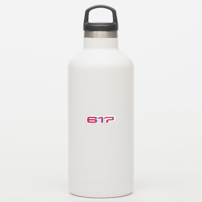617 • Boston Massachusetts Sticker (Waterbottle)