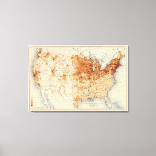 61 Density foreign born Canvas Print