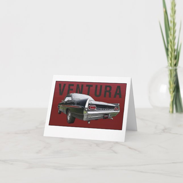 61 Pontiac Ventura Rear View note card. Card (Front)