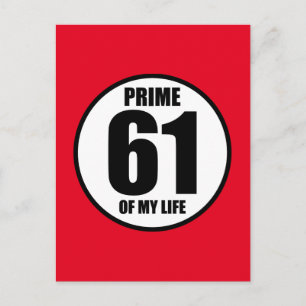 61 - prime of my life postcard
