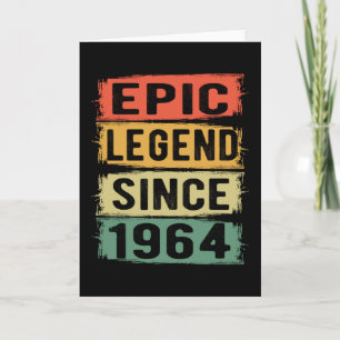 61 Years Old Bday 1964 Epic Legend 61st Birthday Card