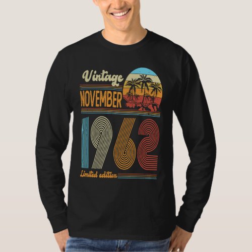 61 Years Old Birthday  Vintage November 1962 Women T_Shirt