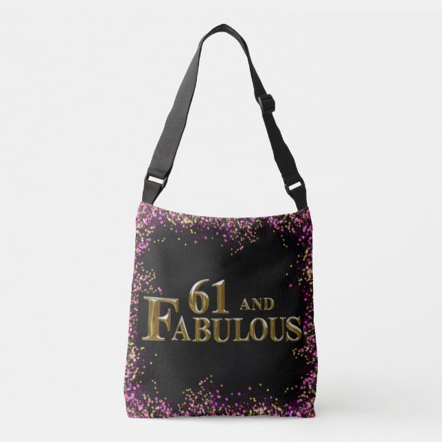 61st Birthday  Crossbody Bag (Front)