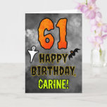 [ Thumbnail: 61st Birthday: Eerie Halloween Theme + Custom Name Card ]