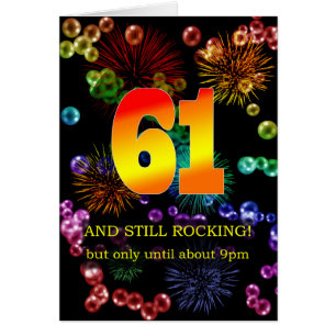 61st Birthday Still Rocking Cards