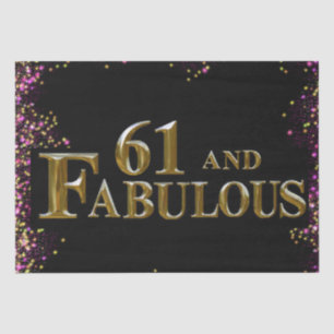61st Birthday Tissue Paper