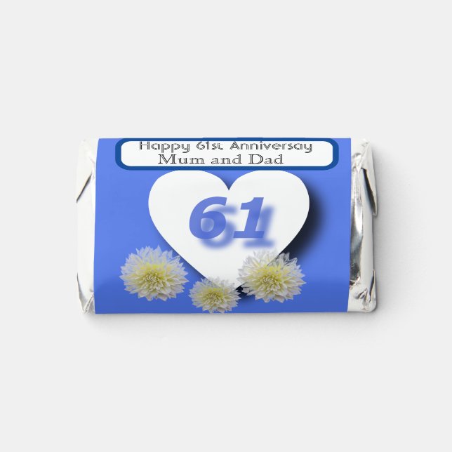 61st Wedding Anniversary    Hershey's Miniatures (Front)