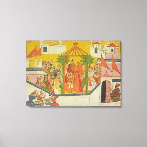 622445 The marriage of Rama and his brothers from Canvas Print