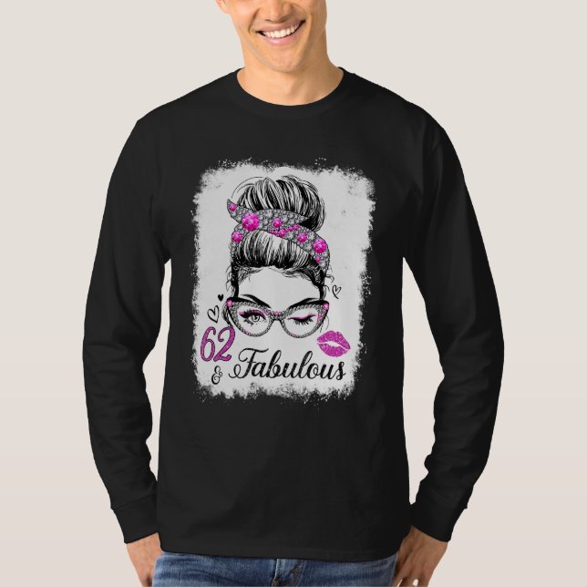 62 & Fabulous Since 1960 Birthday Queen 62 Years O T-Shirt (Front)