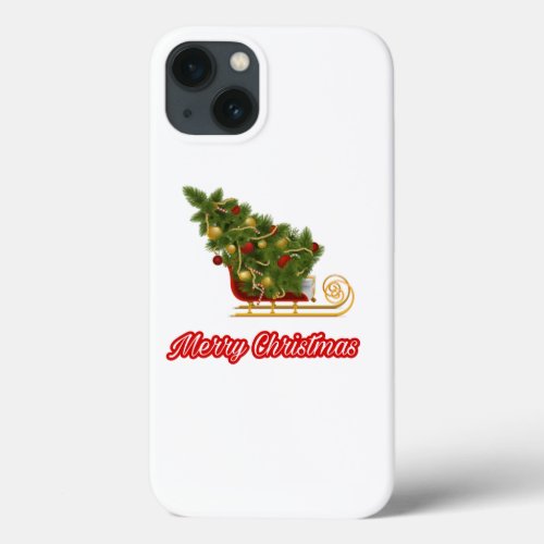 62Ho Ho Ho Santa claus laugh face merry Christmas iPhone 13 Case