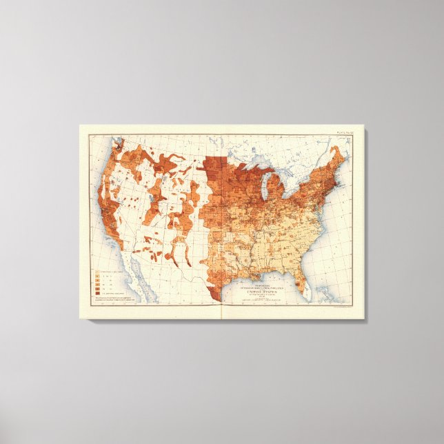 62 Proportion foreign born Canvas Print (Front)