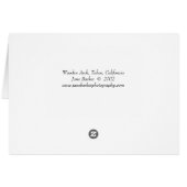 62. Wooden Arch, Tahoe, CA Cards (Back Horizontal)