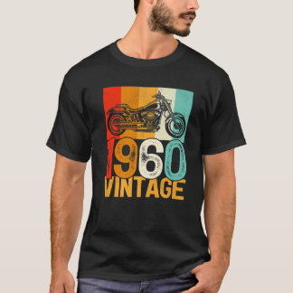 62 Years Old Retro Motorcycle Vintage 1960 62Th Bi T-Shirt