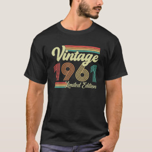 62 Years Old Vintage 1961 Born In 1961 62th T-Shirt