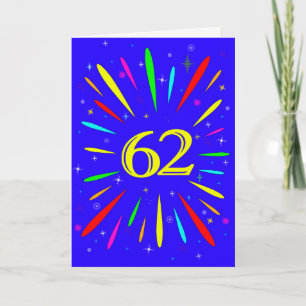 62nd Birthday Explosion Card