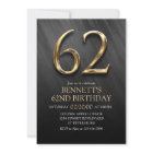 62nd Birthday Invitation