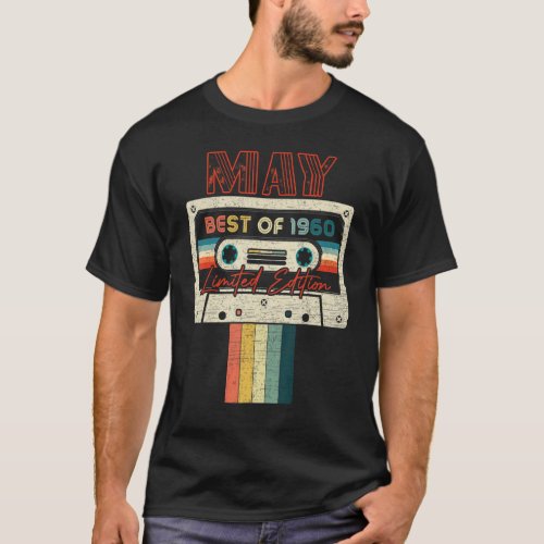 62nd Birthday  May Best Of 1960 Cassette Tape T_Shirt