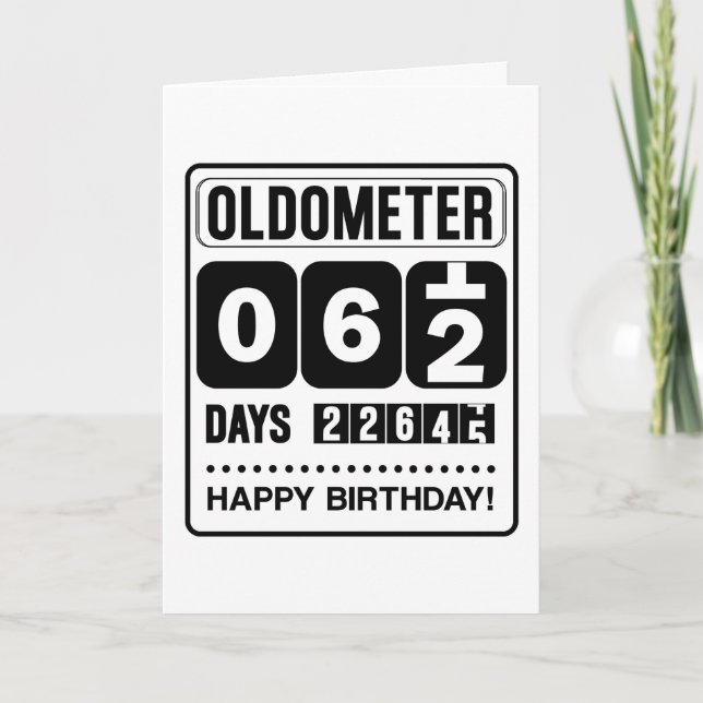 62nd Birthday Oldometer Card (Front)