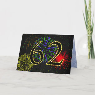 62nd Birthday Party Invitation