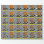 [ Thumbnail: 62nd Birthday: Spooky Halloween Theme, Custom Name Wrapping Paper ]