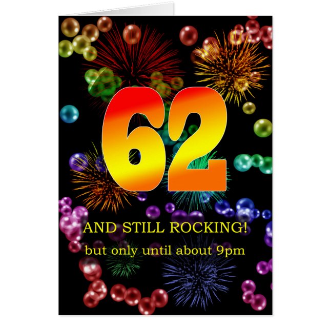 62nd Birthday Still Rocking Cards (Front)