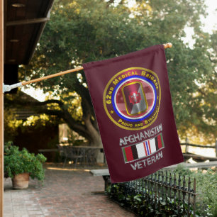 62nd Medical Brigade Afhanistan Veteran House Flag