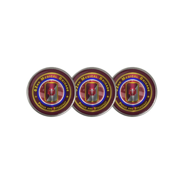 62nd Medical Brigade Golf Ball Marker (3 Up)