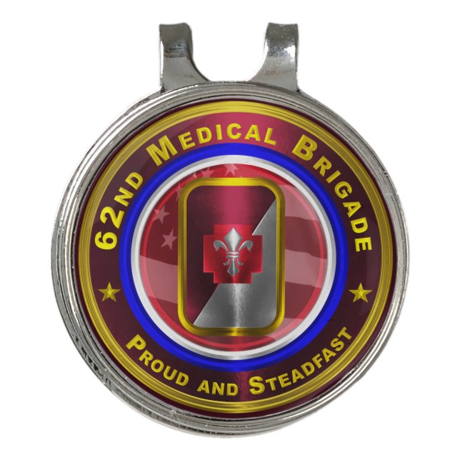 62nd Medical Brigade Golf Hat Clip (Front)