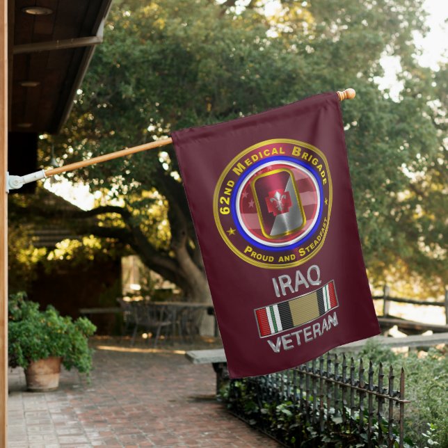 62nd Medical Brigade Iraq Veteran House Flag (In SItu)