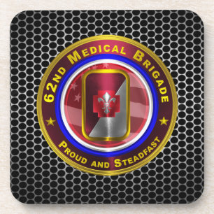 62nd Medical Brigade “Proud And Steadfast” Beverage Coaster