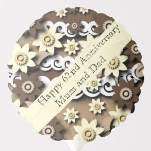 62nd Wedding Anniversary Balloon