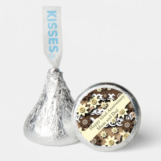62nd Wedding Anniversary   Hershey®'s Kisses® (Front)