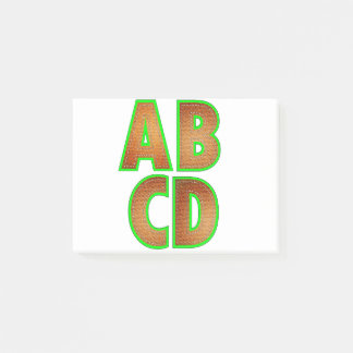6323Textile Alphabet Post-it Notes