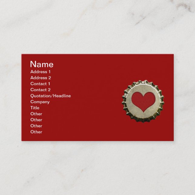 6375_red-heart-bottle-cap-topGraphic RED HEART BOT Business Card (Front)