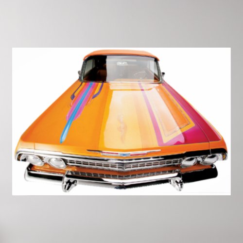 63 Chevy Impala Convertable Lowrider Poster