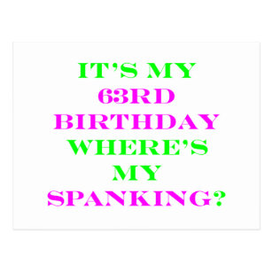 Spanking Birthday Cards | Zazzle