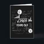 63 Year Old Bday Math Teacher 63rd Birthday Gift Card<br><div class="desc">Celebrate birthdays with a clever twist! This funny math design uses equations and square roots to reveal the age, making it the perfect choice for math lovers, teachers, students, and geeks who enjoy a good nerdy joke. Great for milestone birthdays, classroom celebrations, or anyone who appreciates clever humor mixed with...</div>