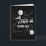 63 Year Old Bday Math Teacher 63rd Birthday Gift Card<br><div class="desc">Celebrate birthdays with a clever twist! This funny math design uses equations and square roots to reveal the age, making it the perfect choice for math lovers, teachers, students, and geeks who enjoy a good nerdy joke. Great for milestone birthdays, classroom celebrations, or anyone who appreciates clever humor mixed with...</div>