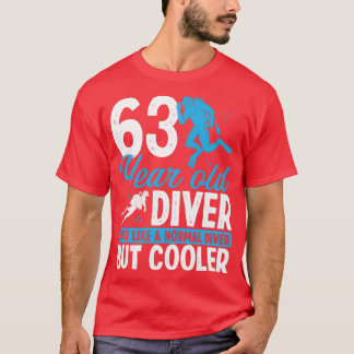 63 Year Scuba Diving Diver Snorkel 63 Birthday T-Shirt