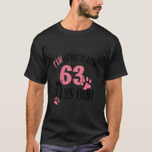 63rd Birthday 63 Years Old Cat Mom Cat Lover Birth T-Shirt