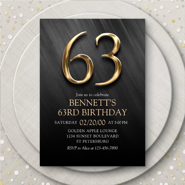 63rd Birthday Invitation (Creator Uploaded)